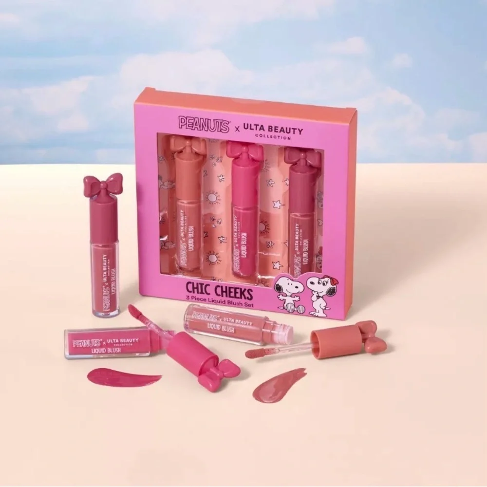 Ulta Beauty Peanuts Chic Cheeks Liquid Blush Trio